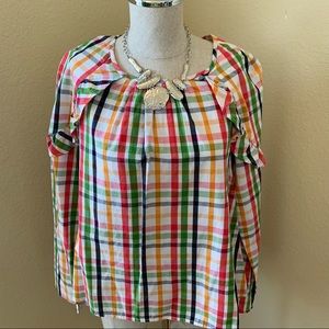 NWT Crown & Ivy Plaid Top